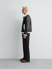 Men's B-3 Genuine Shearling Aviator Jacket | Leather Bomber