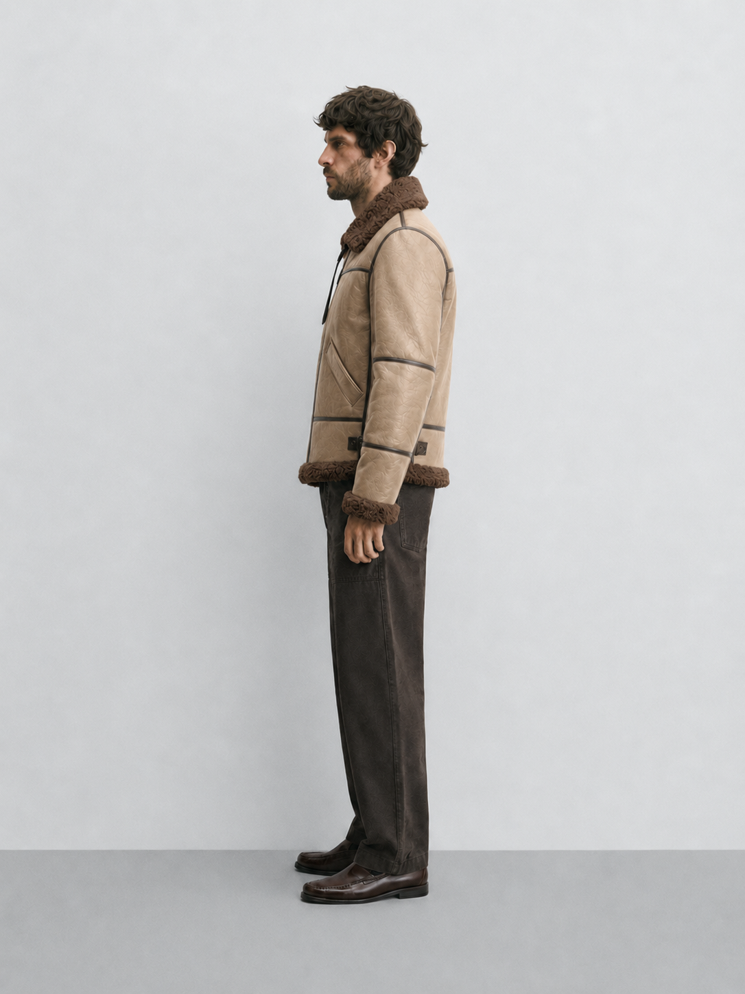 Men's B-3 Genuine Shearling Aviator Jacket | Leather Bomber