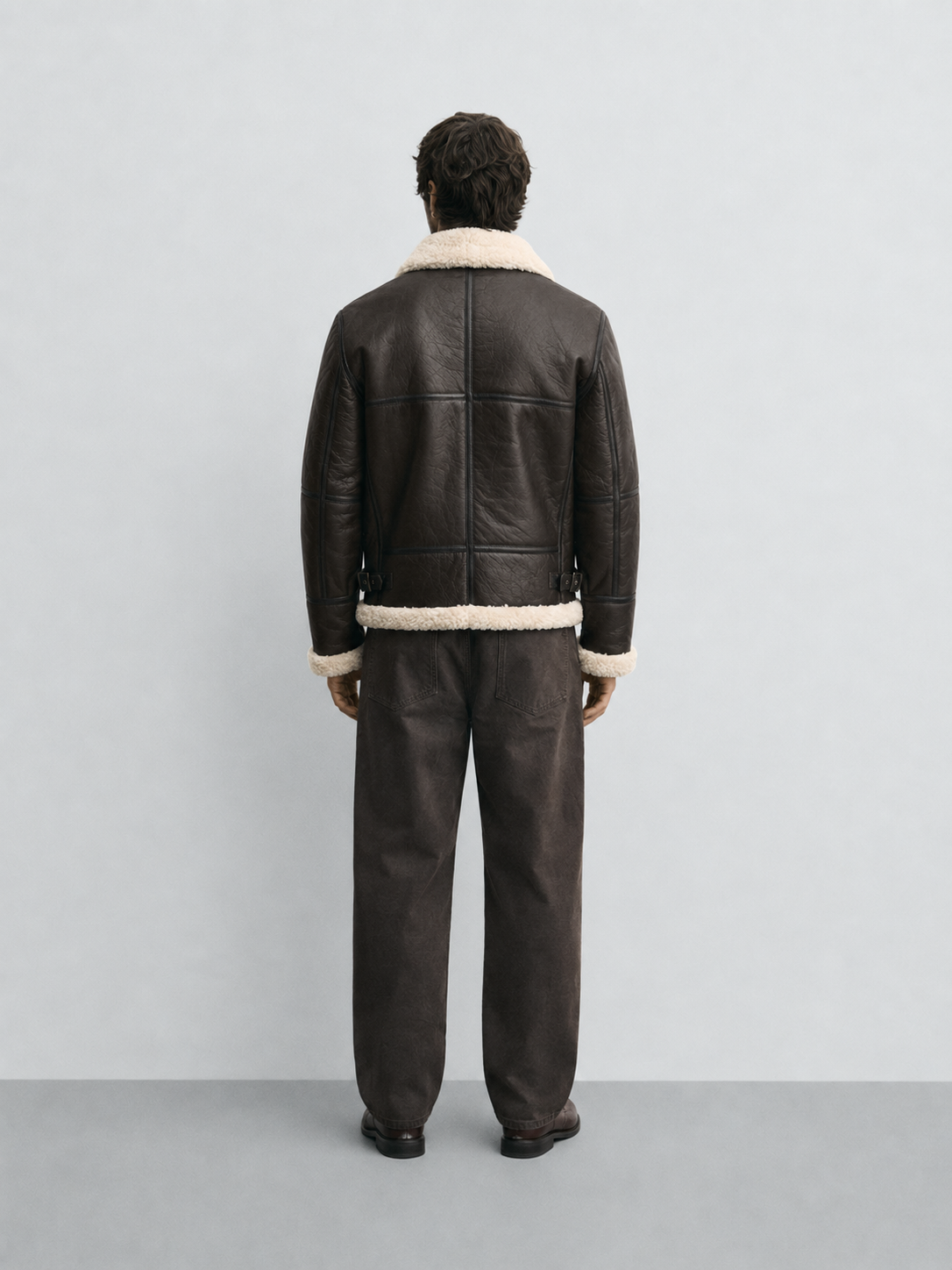 Men's B-3 Genuine Shearling Aviator Jacket | Leather Bomber