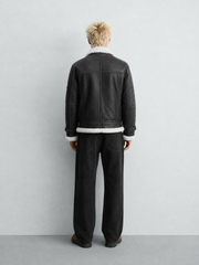 Men's B-3 Genuine Shearling Aviator Jacket | Leather Bomber