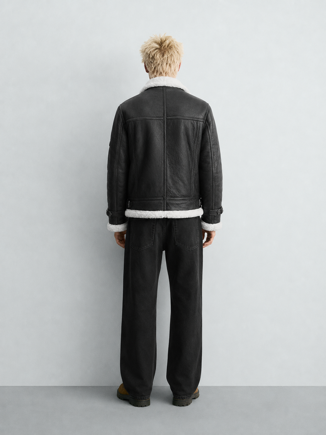 Men's B-3 Genuine Shearling Aviator Jacket | Leather Bomber