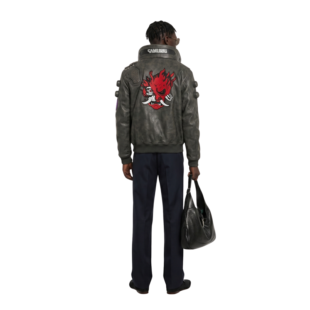 Veste en Similicuir Samouraï de Jeu Cyberpunk - Samprime