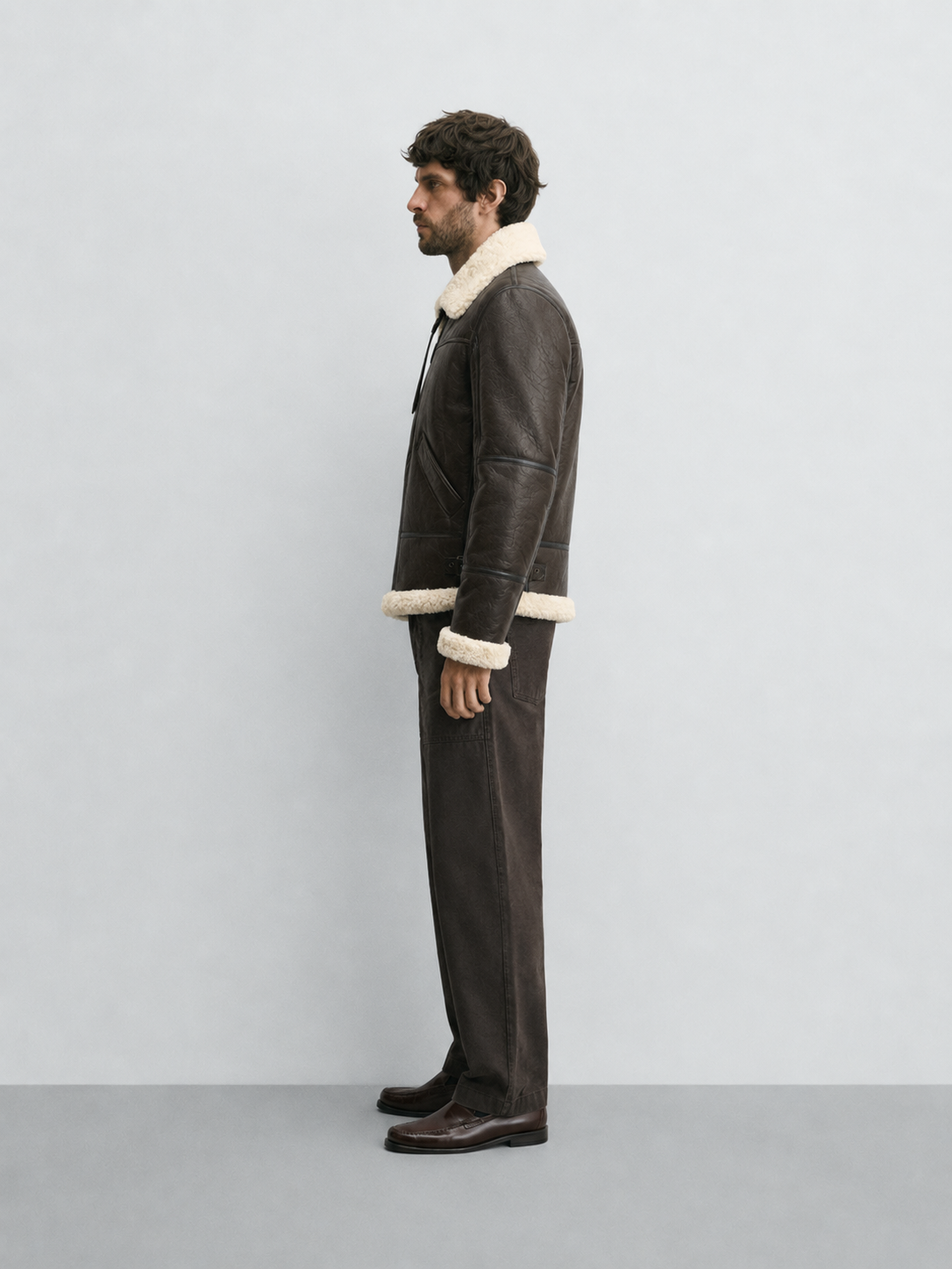 Men's B-3 Genuine Shearling Aviator Jacket | Leather Bomber