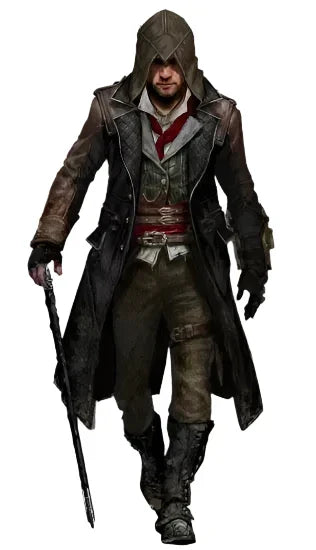 Assassin's Creed Jacob Frye's Syndicate Leather Trench Coat Costume