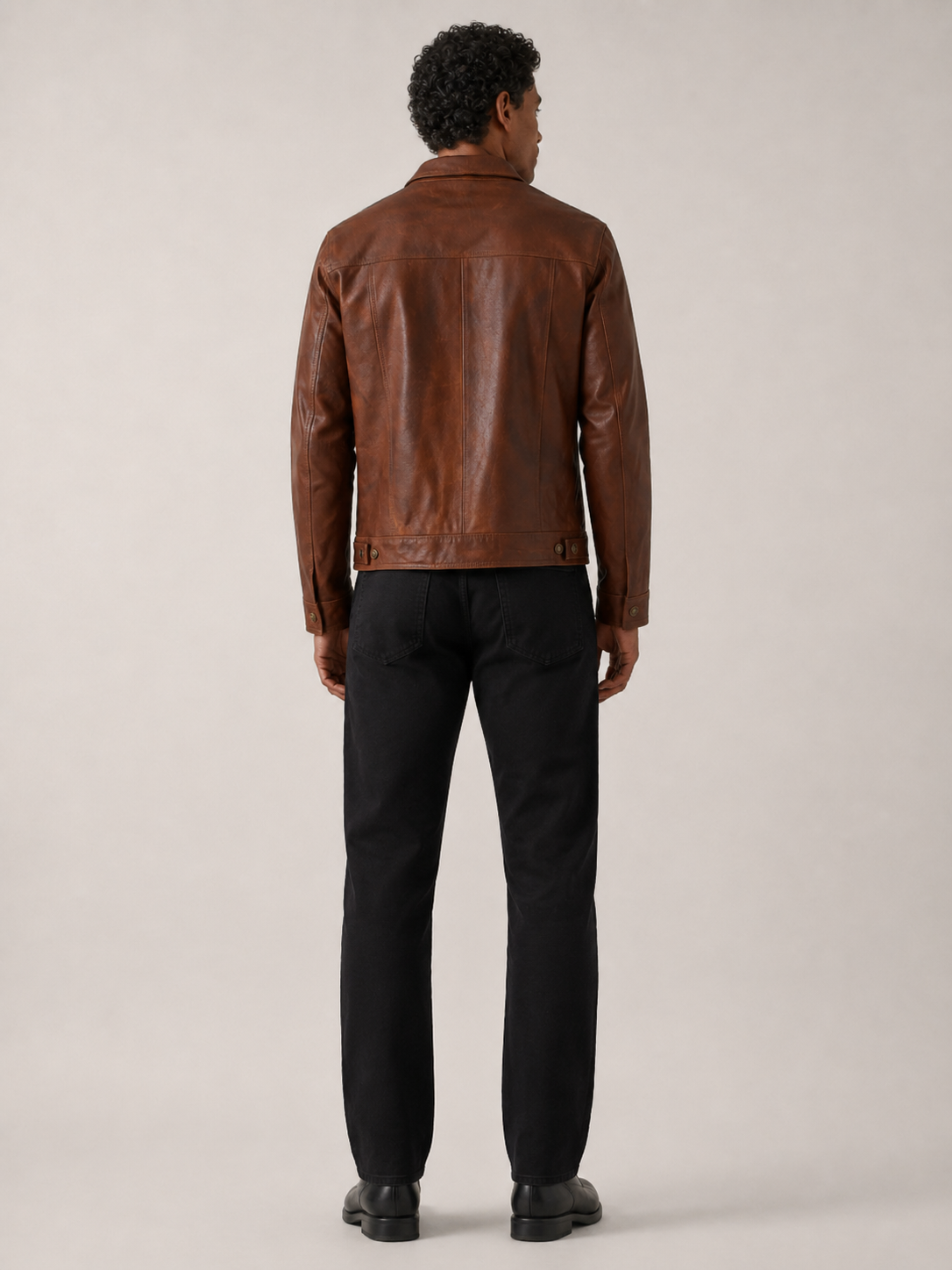 Men's Vintage Drag Rugged Motorcycle Leather Jacket