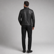 Men's Vintage Drag Rugged Motorcycle Leather Jacket