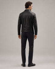 Men's Minimalist Premium Nappa Leather Casual Shirt-Collar Jacket