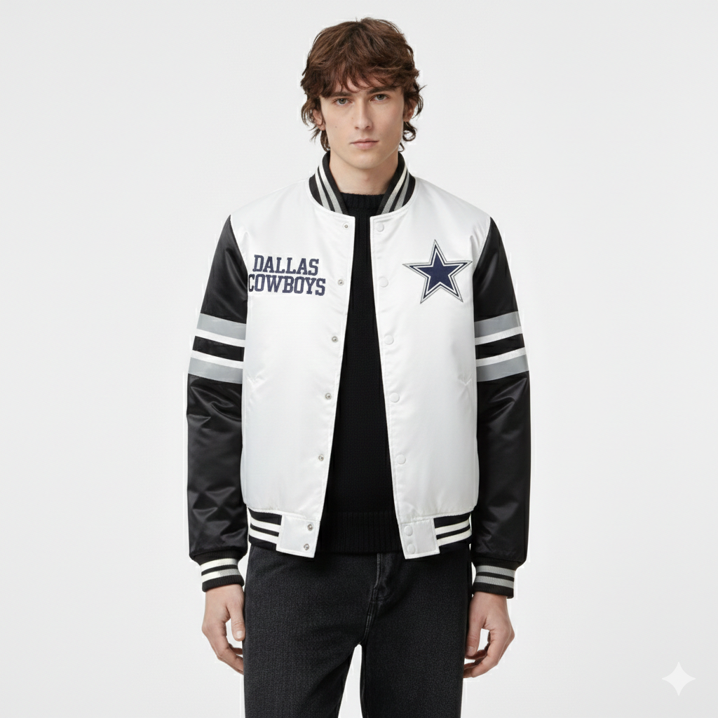 Men's Dallas Football Fans Varsity Bomber Jacket