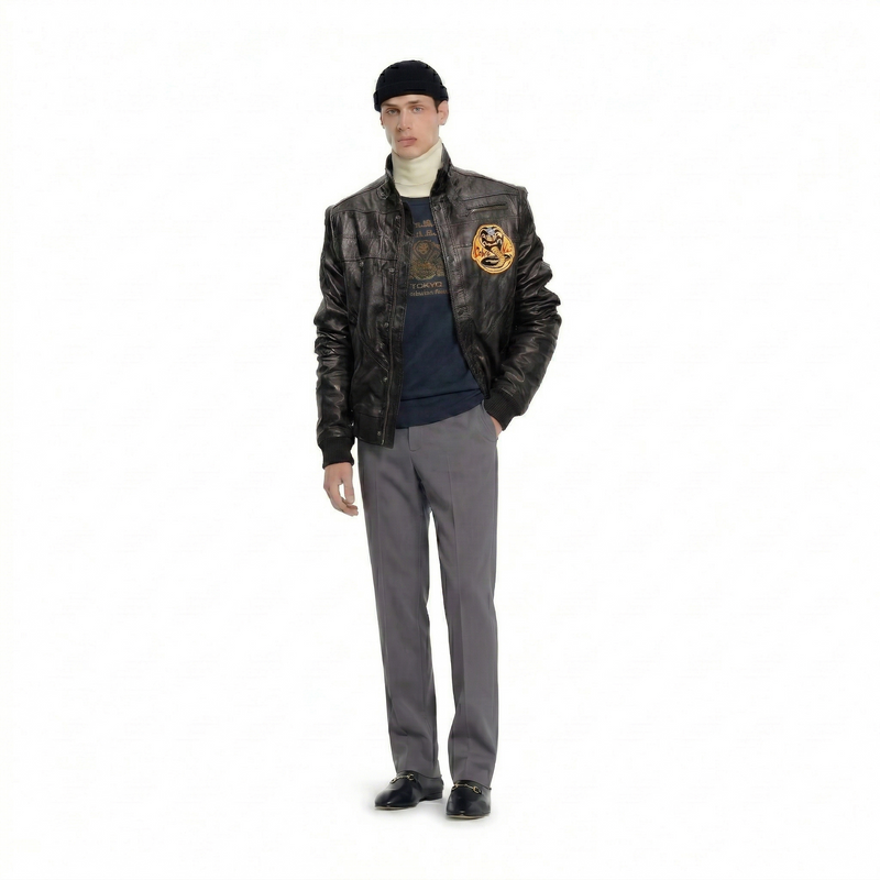 Blouson en cuir Cobra Kai Cosplay - Viper