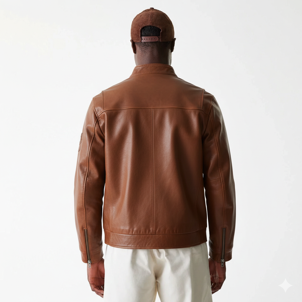Blouson Moto en Cuir Ranger Homme