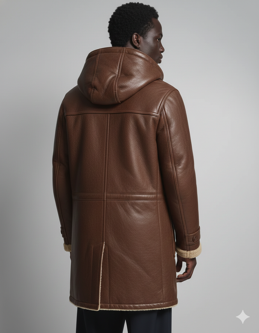 Manteau court en cuir pour homme - Boston
