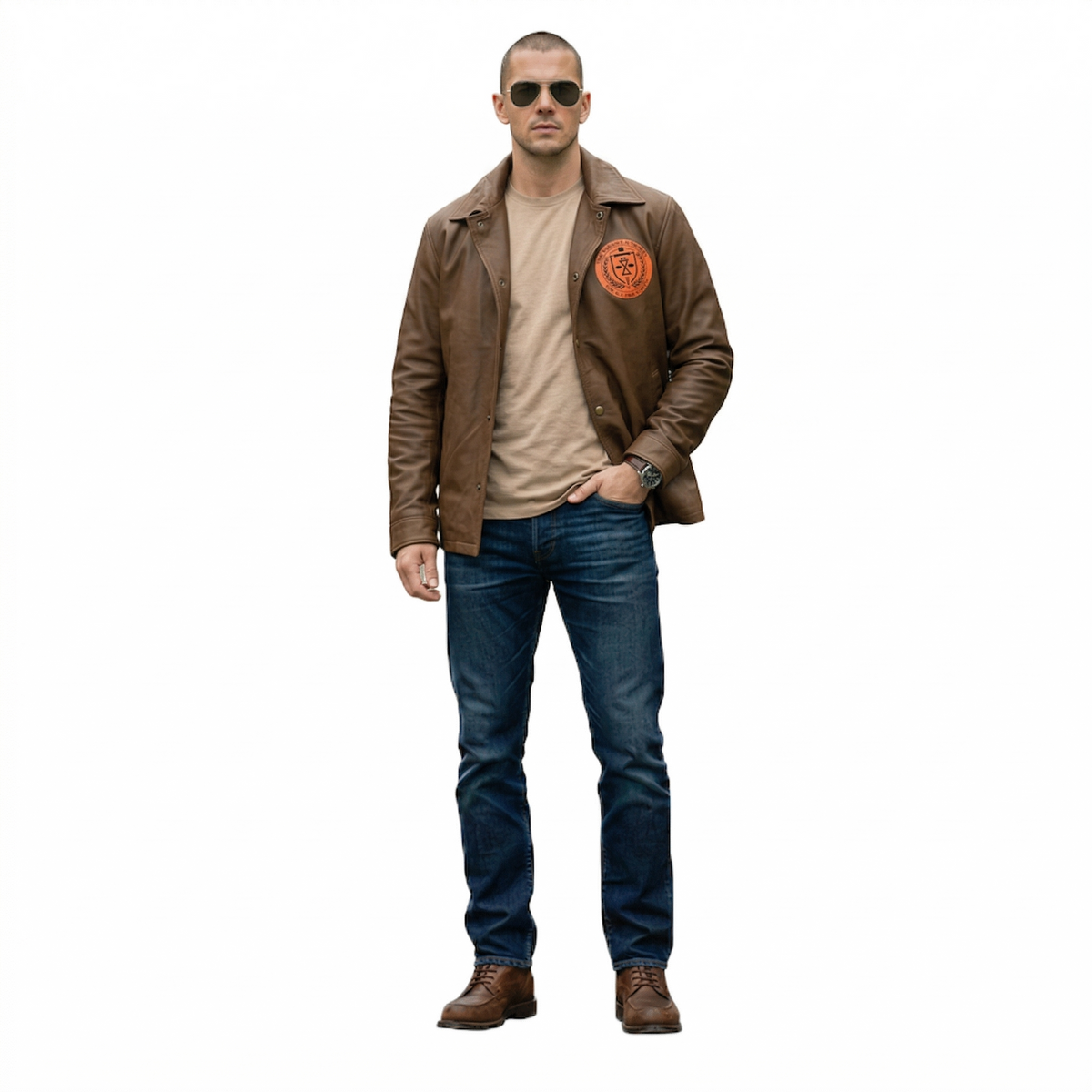 Men's TVA Loki Variant Cinematic Brown Leather Coat