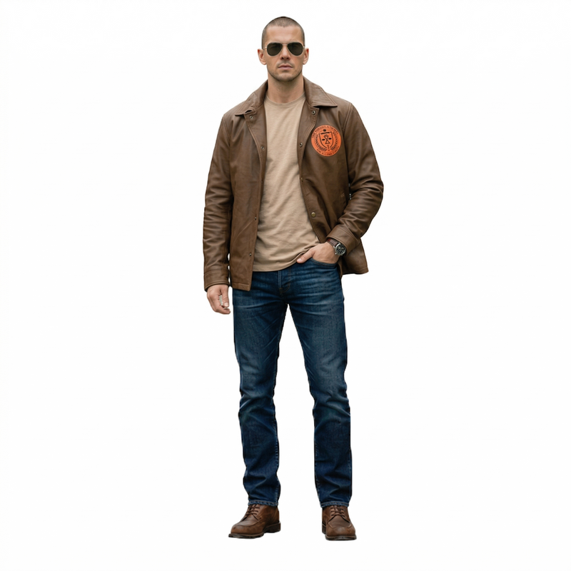 Men's TVA Loki Variant Cinematic Brown Leather Coat