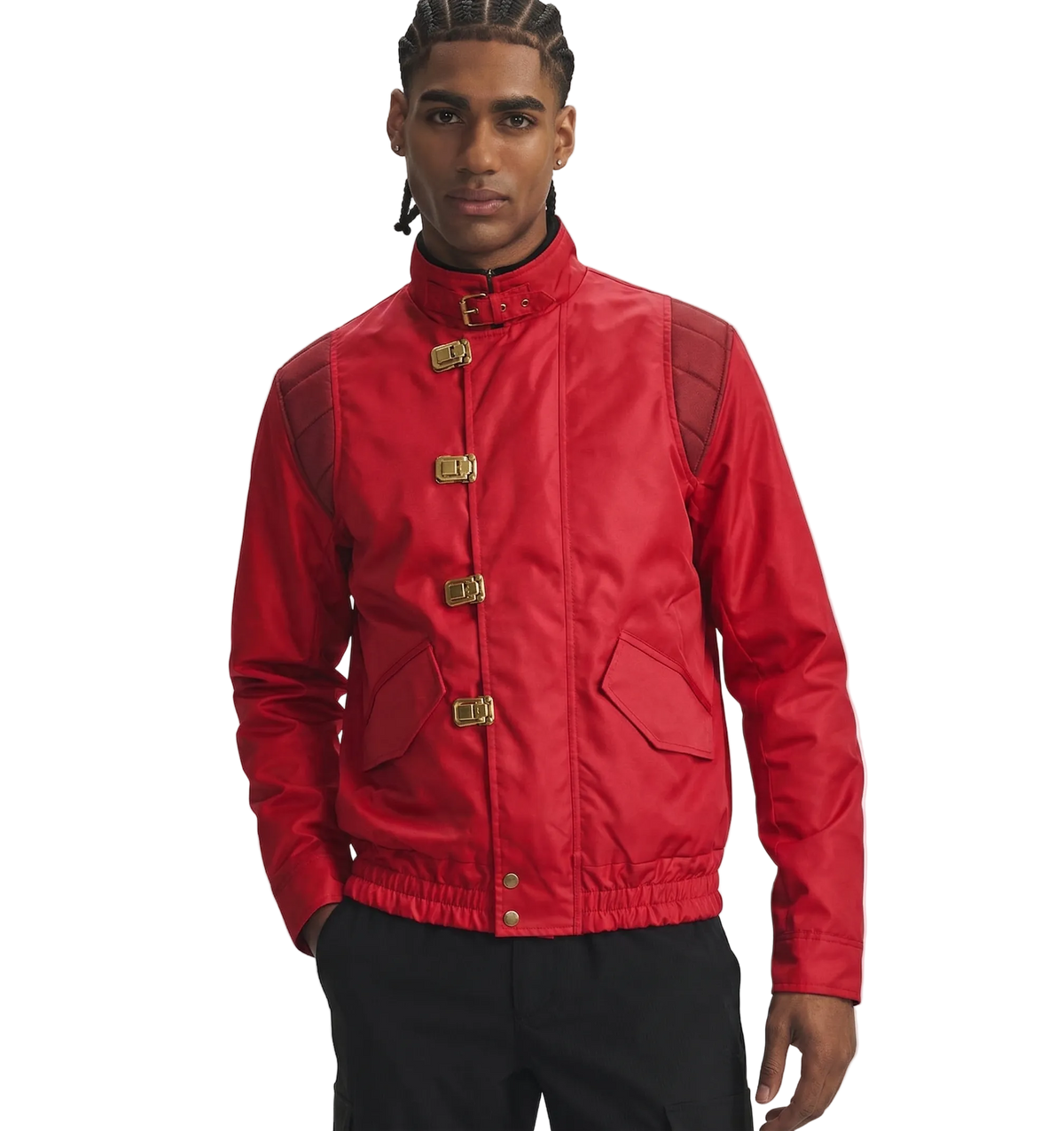 Akira Capsule Black Cotton Sci-Fi Jacket | Kaneda Style