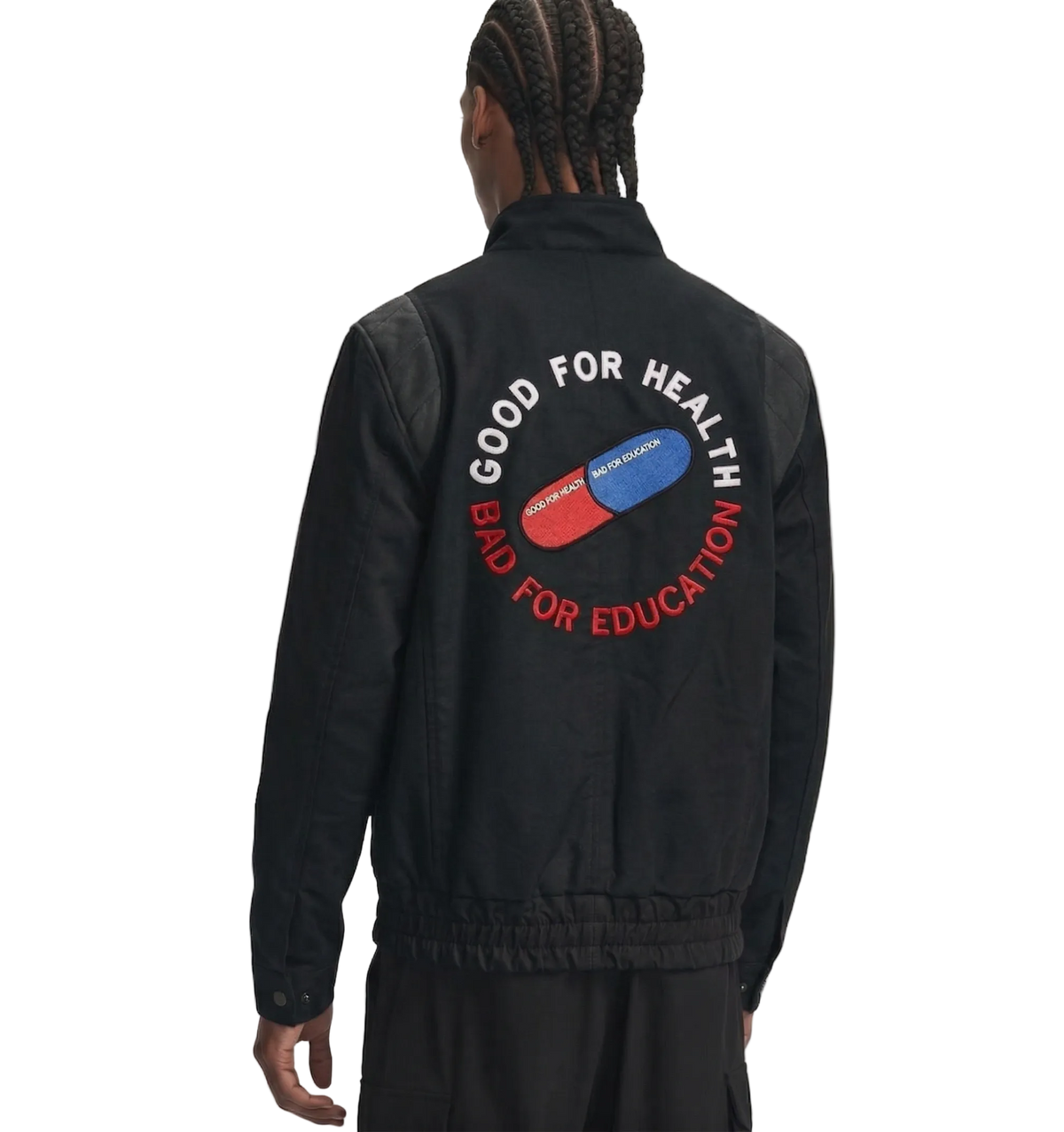 Akira Capsule Black Cotton Sci-Fi Jacket | Kaneda Style