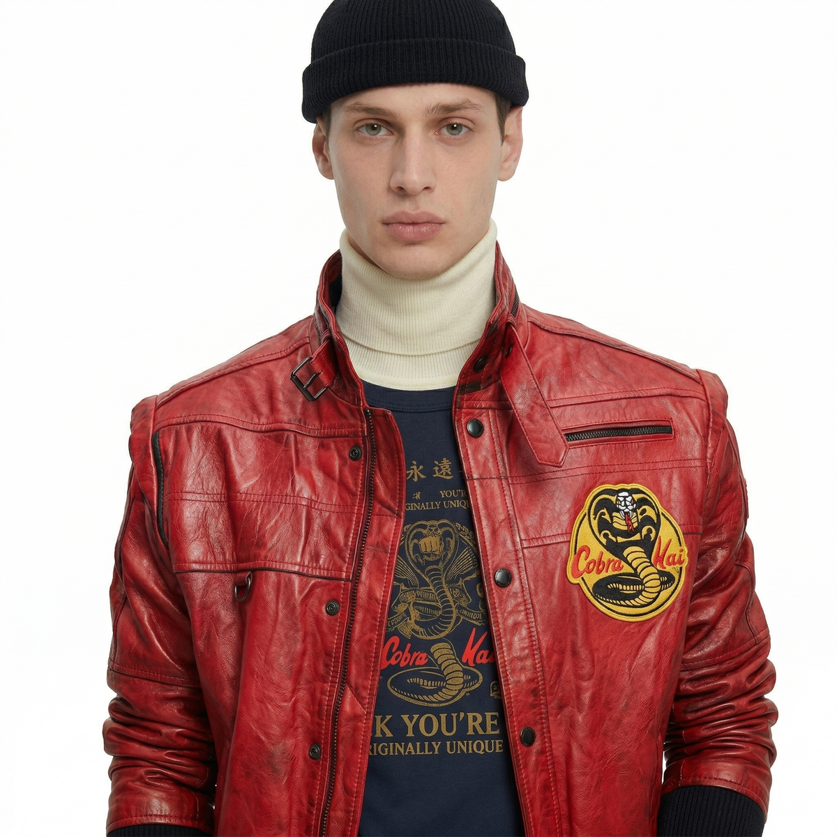 Blouson en cuir Cobra Kai Cosplay - Viper