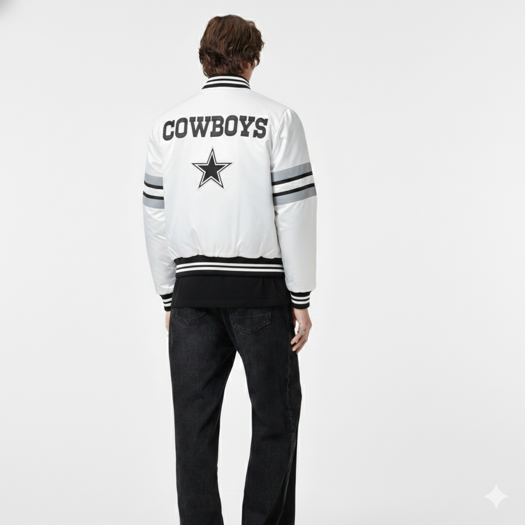 Men's Dallas Football Fans Varsity Bomber Jacket