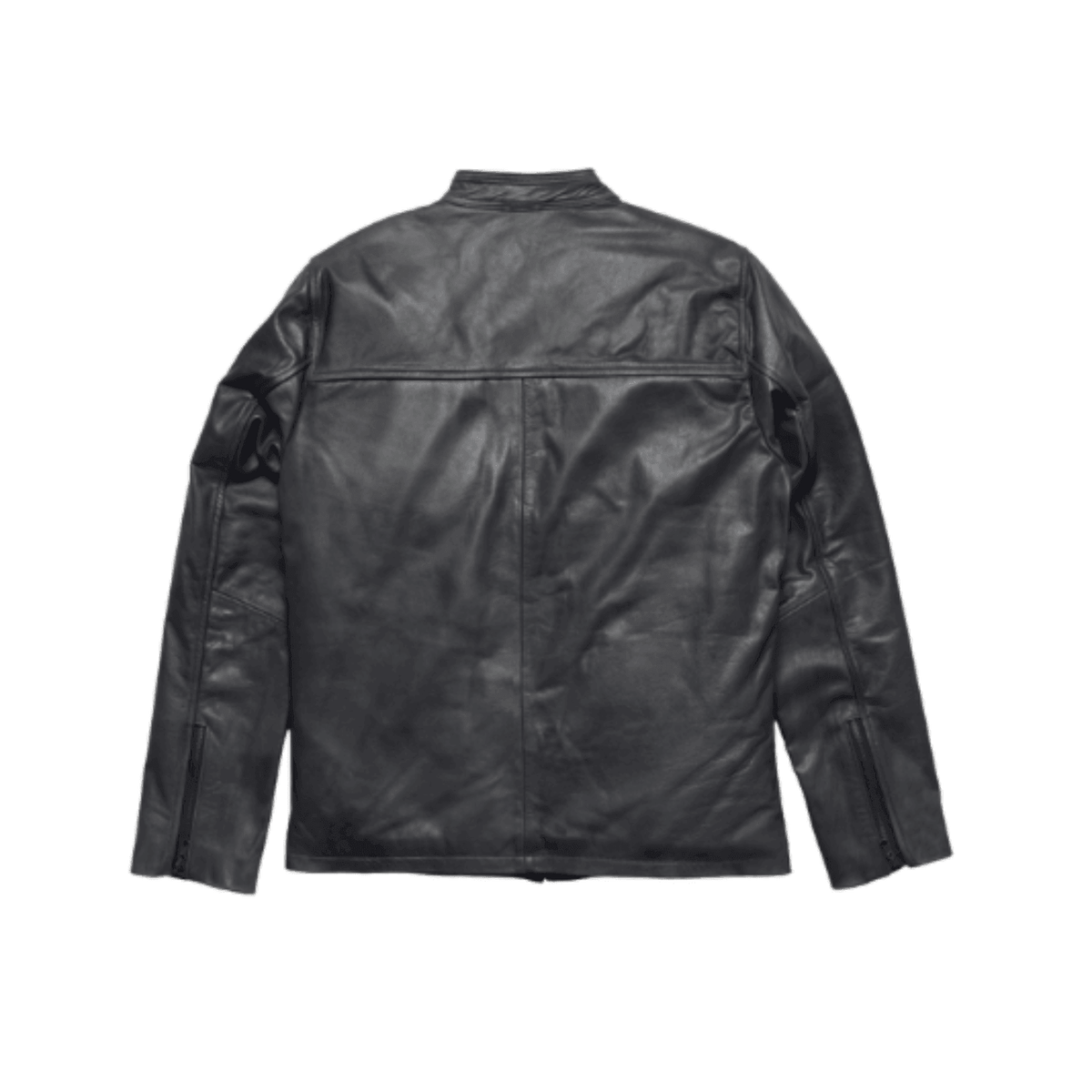 Men's Genuine Leather Biker Jacket - Bull Armour